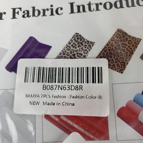 7pcs Faux Leather Sheets Fabric Sheets for Making Earrings Bows Jewelry Wallet - Picture 9 of 12